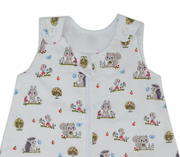 Sac de dormit copii 0.5 tog little friend din bumbac 95 cm