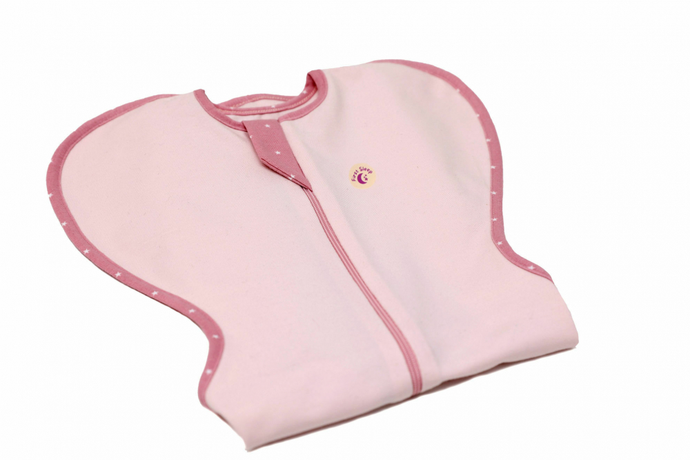 Sac de dormit nou-nascut Swaddle First Sleep Blush Pink 60 cm - 1