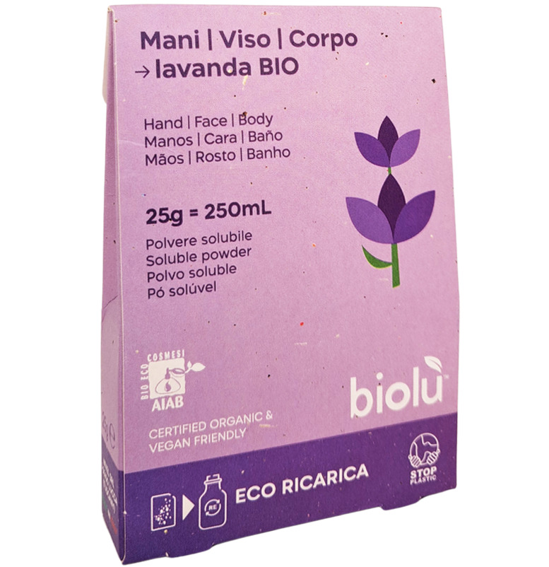 Sapun lichid cu lavanda bio pudra 25g eco-refill Biolu