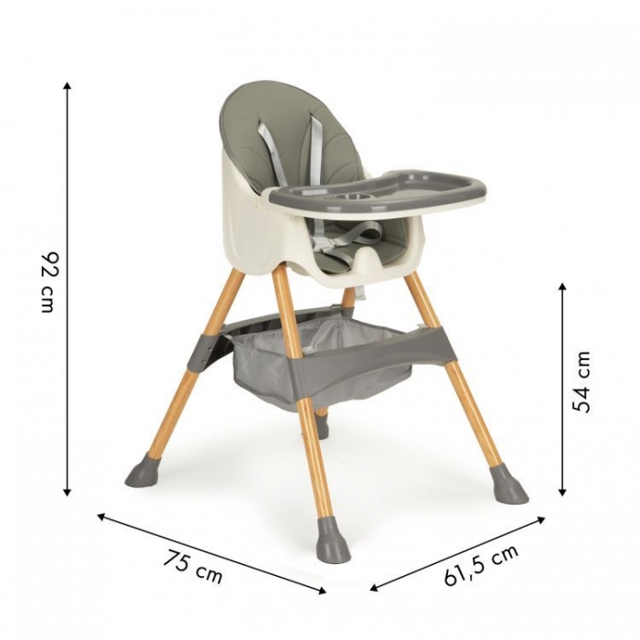 Scaun de masa 2 in 1 Ecotoys HC-823S Gri - 4 | YEO