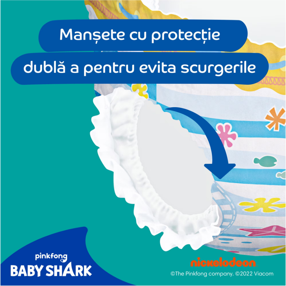 Scutece chilotel pentru apa Pampers Splashers marimea 4 Baby Shark 9-15 kg 11 buc - 1 | YEO