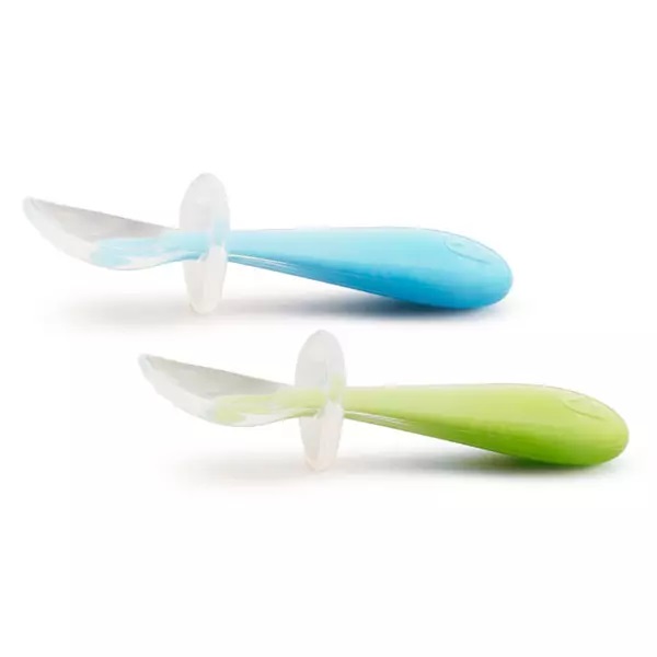 Set 2 lingurite pentru bebelusi Munchkin Gentle Scoop 6L+ bluegreen - 2 | YEO