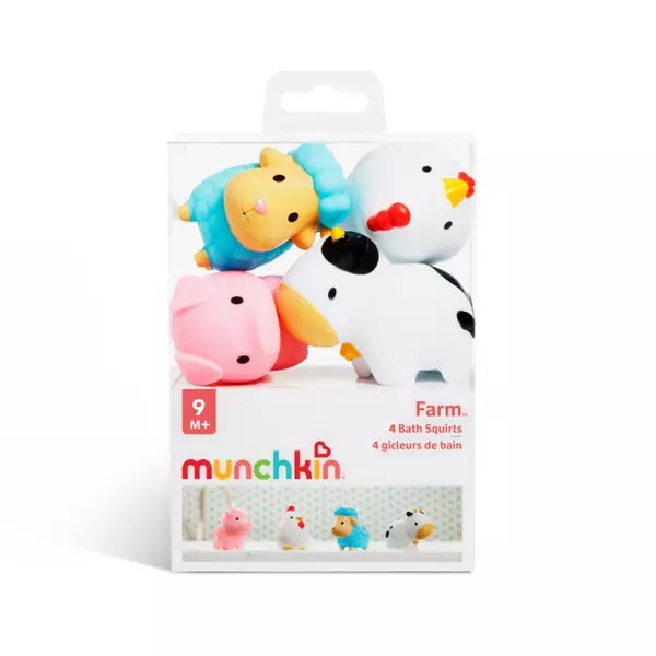 Set 4 jucarii de baie Munchkin Farm 10L+ - 1 | YEO