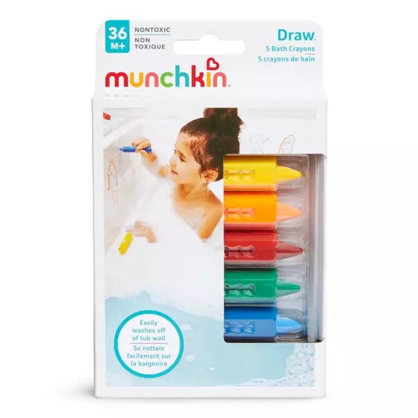 Set 5 creioane de baie Munchkin 36L+ multicolor - 1 | YEO