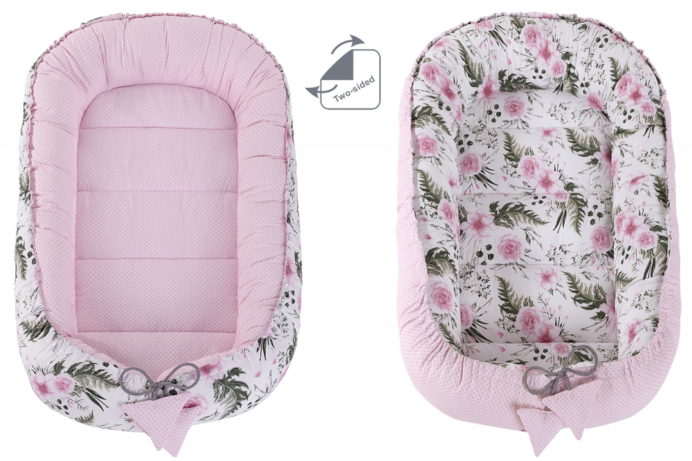 Set 5 in 1 Babynest Nichiduta Minky Flowers Pink - 3 | YEO