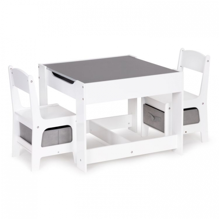 Set de masa cu doua scaune pentru copii Ecotoys ZCF-01 - 1