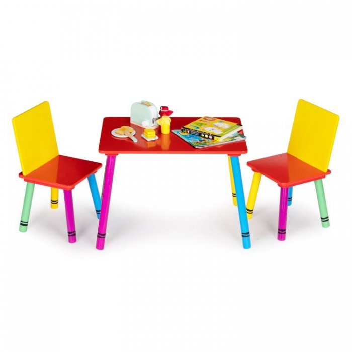 Set de masa cu doua scaune pentru copii Ecotoys ZKB-10 - 1