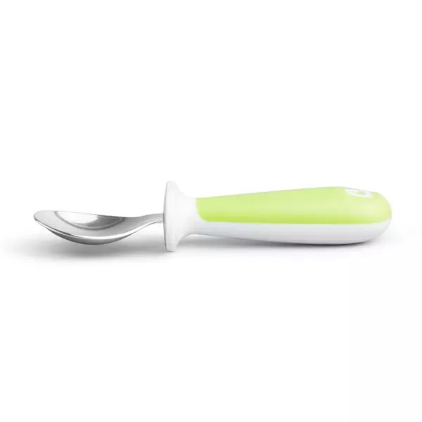 Set furculita si lingurita Munchkin pentru copii Raise 12L+ light green - 1 | YEO