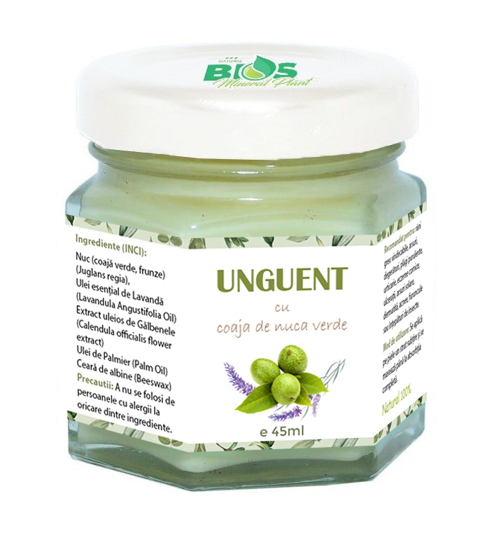 Unguent Bios Mineral Plant cu coaja de nuca verde 45 ml