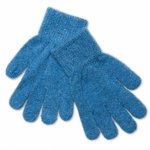 Manusi tricotate cu lana merinos CeLaVi Blue 3-6 ani