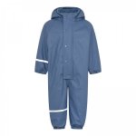 Costum intreg impermeabil captusit fleece pentru ploaie si vreme rece CeLaVi China Blue 100 cm