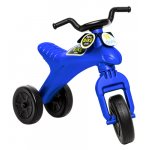 Motocicleta copii cu trei roti fara pedale EDU Bike albastru