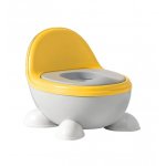 Olita pentru copii Little Mom Chair Potty cu spatar Yellow