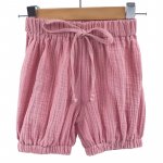 Pantaloni bufanti de vara Too npentru copii din muselina Blushing Pink 3-6 luni