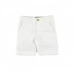 Pantaloni scurti albi din in 2 ani / 92 cm