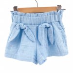Pantaloni scurti de vara Too pentru copii din muselina cu talie lata Bluebird 4-5 ani