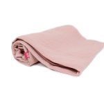 Paturica KidsDecor din muselina Blushing Pink 100x100 cm