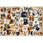 Puzzle 1500 piese Castorland Collage with Dogs