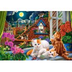 Puzzle 1500 piese Castorland Kittens on the Roof