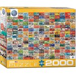 Puzzle Eurographics Volkswagon Groovy Bus Collage 2000 piese