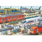Puzzle Ravensburger Agitation at the station 2x24 piese