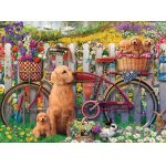 Puzzle Ravensburger Cute dogs in the Garden 500 piese