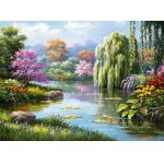 Puzzle Ravensburger Romance at the Pond 500 piese