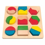 Puzzle din lemn Forme si culori