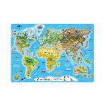 Puzzle harta lumii pentru copii 160 piese