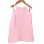 Rochie de vara cu snur Too pentru fetite din muselina Magic Pink 12-18 luni
