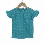 Tricou cu volanase la maneci Too pentru copii din muselina Nice Mandala 12-18 luni