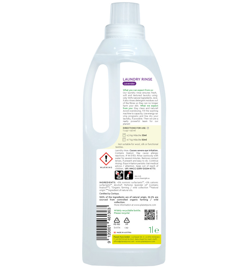 Balsam de rufe bio Planet Pure lavanda 1L