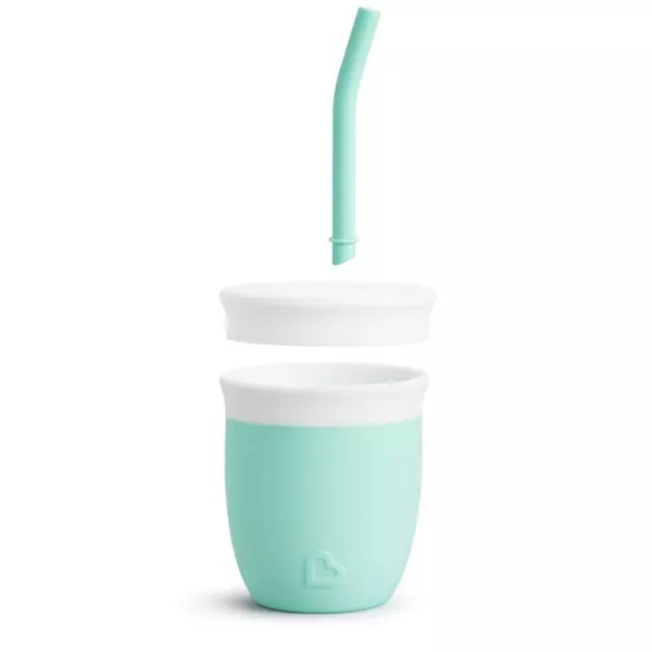 Canuta Cest Silicone Munchkin din silicon cu pai 118ml 6L+ mint - 2 | YEO