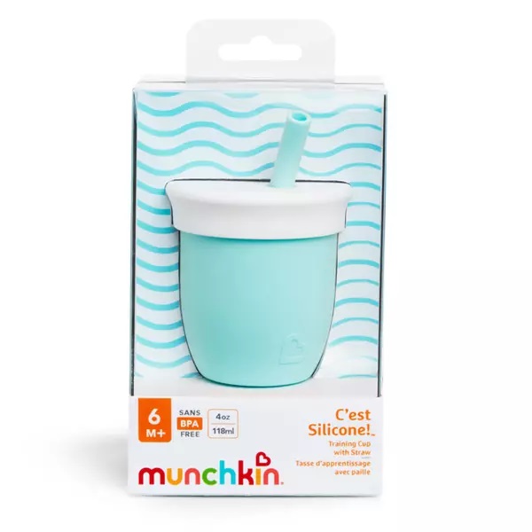 Canuta Cest Silicone Munchkin din silicon cu pai 118ml 6L+ mint - 3 | YEO