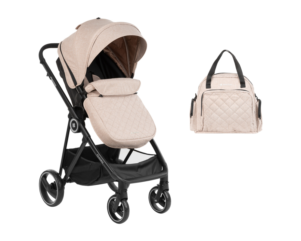 Carucior transformabil 2 in 1 KikkaBoo Gianni Beige