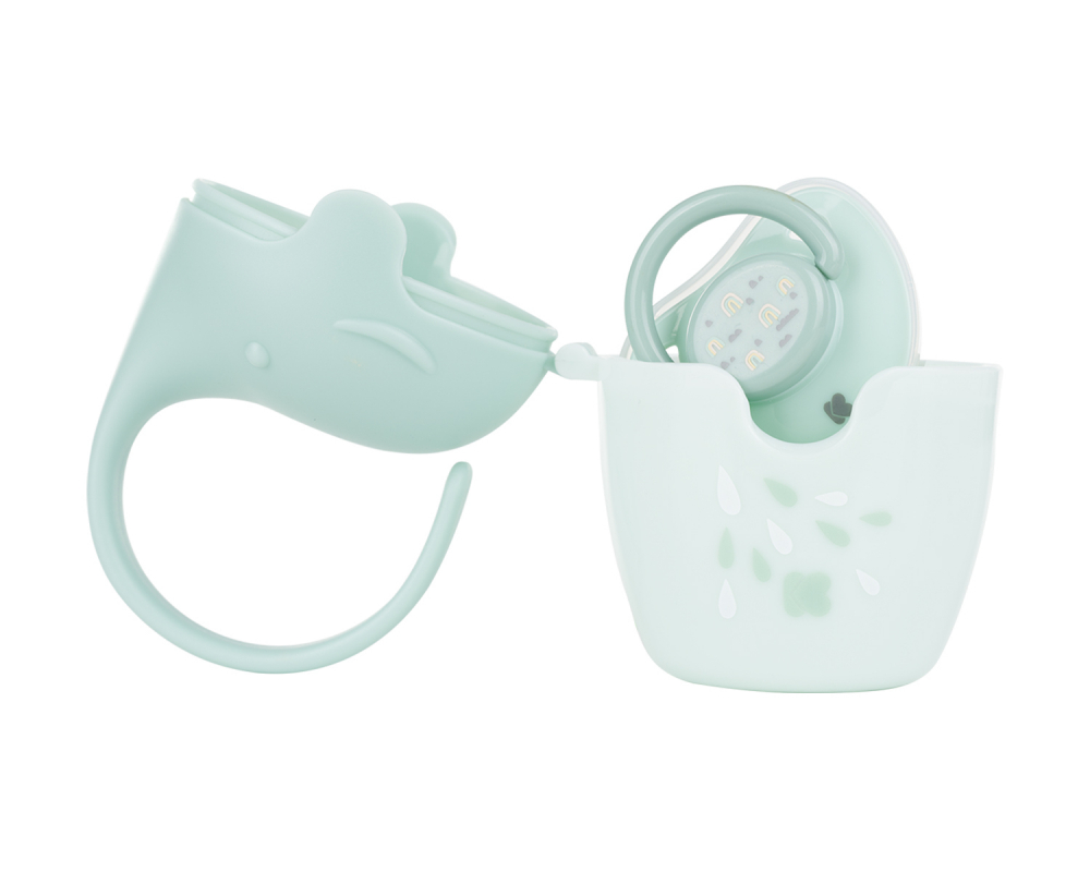 Cutie pentru suzete KikkaBoo Elephant Mint - 1 | YEO