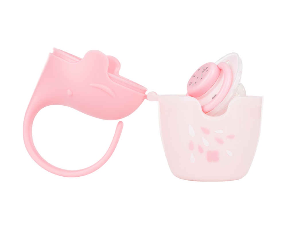 Cutie pentru suzete KikkaBoo Elephant Pink - 1 | YEO