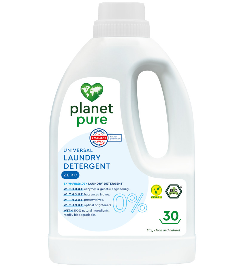 Detergent bio Planet Pure pentru rufe neutru 1.5 litri