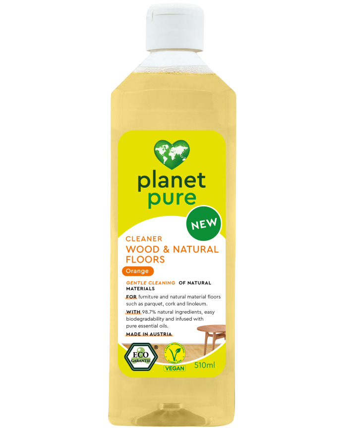 Detergent bio Planet Pure pentru suprafete din lemn portocale 510ml - 1 | YEO