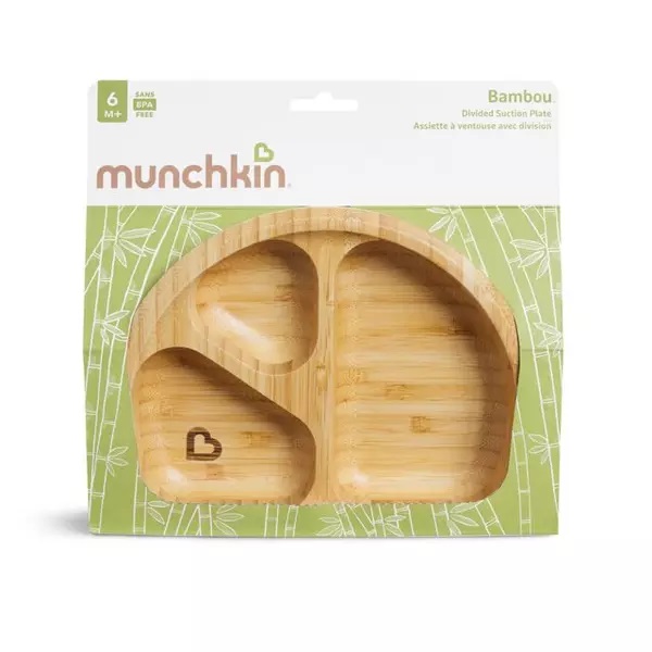 Farfurie compartimentata Munchkin Bambou 6L+ - 3 | YEO