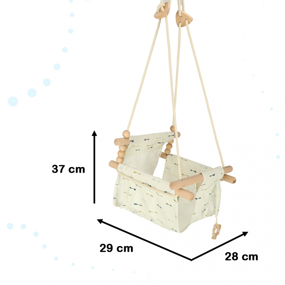 Leagan din lemn pentru copii si bebelusi Arrows - 2 | YEO