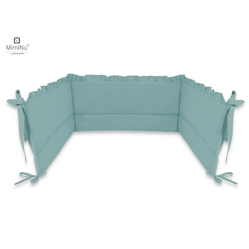 Aparatoare pentru patut MimiNu 120x60 cm din bumbac Royal Nepal Green