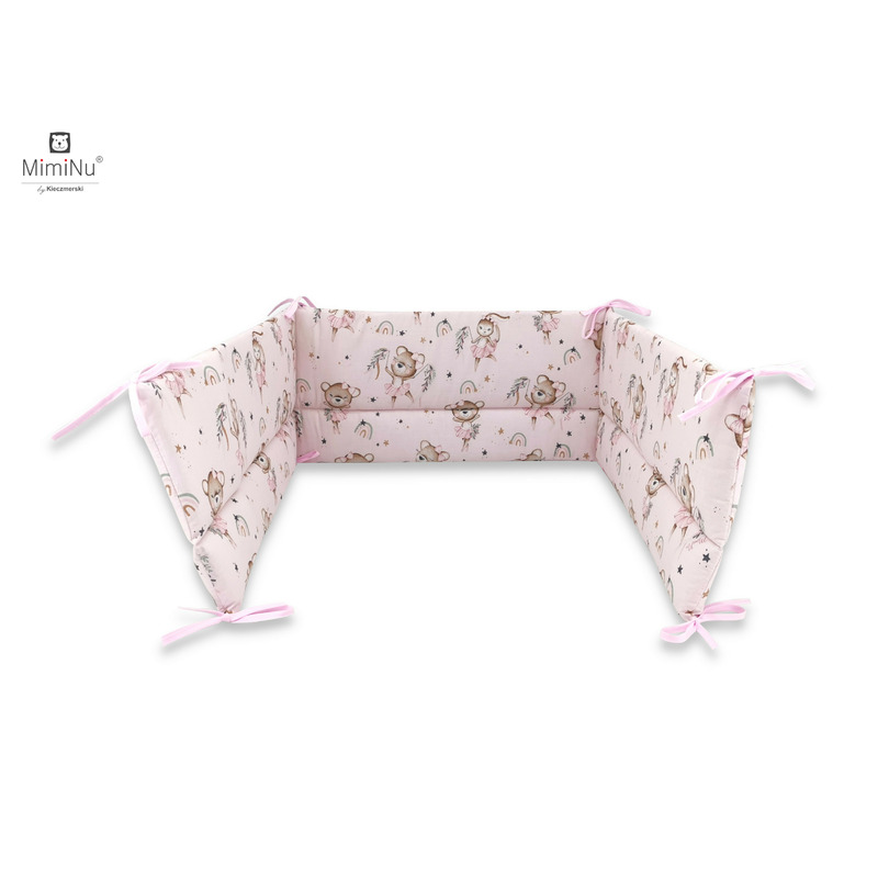 Aparatoare pentru patut MimiNu 120x60 cm Little Ballerina Pink