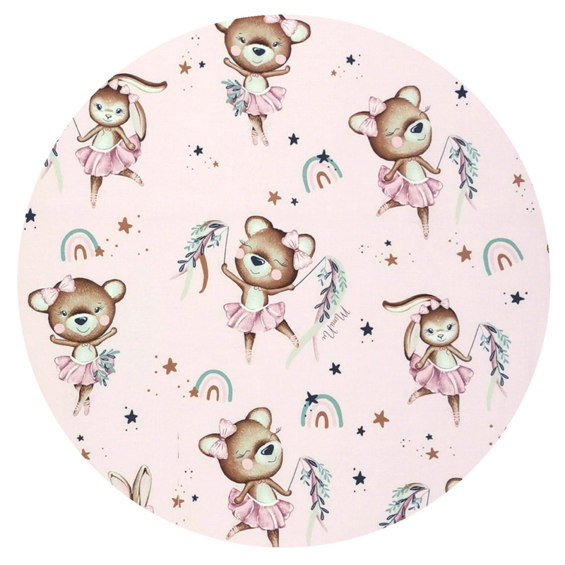 Aparatoare pentru patut miminu 120x60 cm little ballerina pink