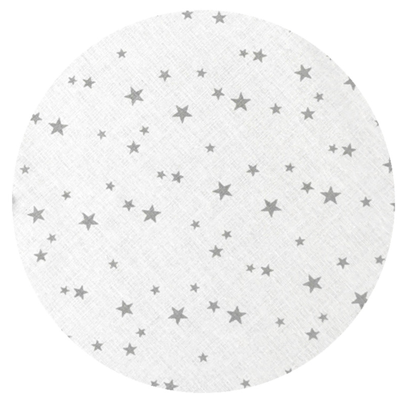 Set lenjerie patut 5 piese MimiNu cu pilota si perna din bumbac pentru patut 120x60 cm Mini Gray Stars - 2