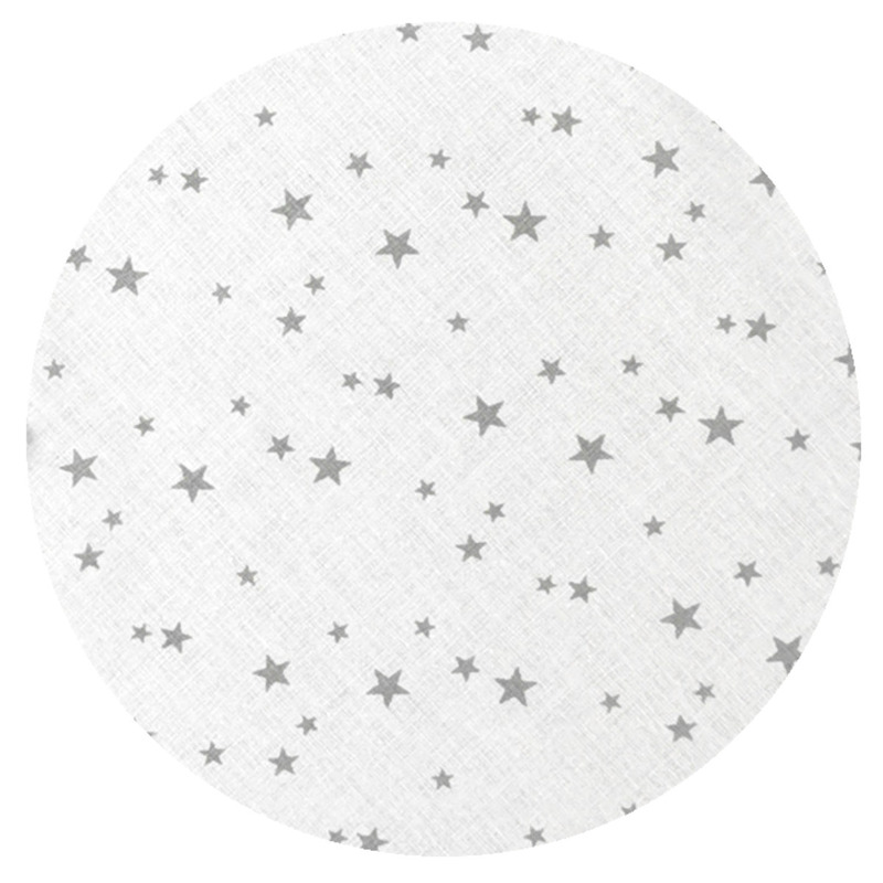 Cearceaf cu elastic miminu din bumbac 160x80 cm mini gray stars