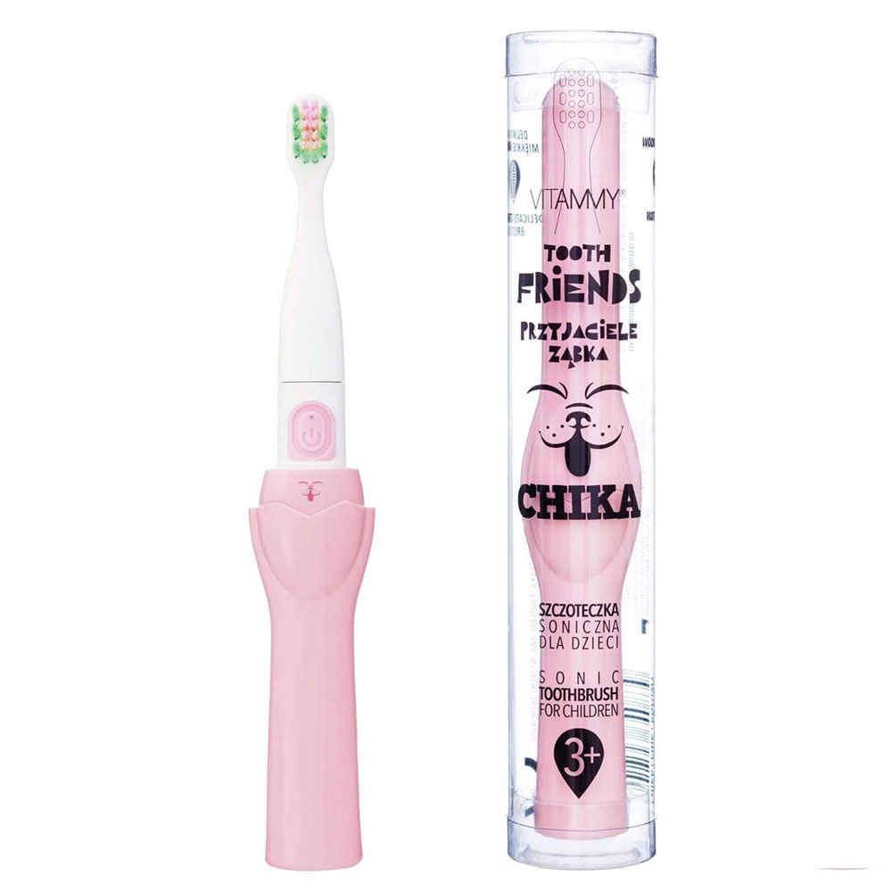Periuta de dinti electrica Vitammy Tooth Friends pentru copii 3+ roz