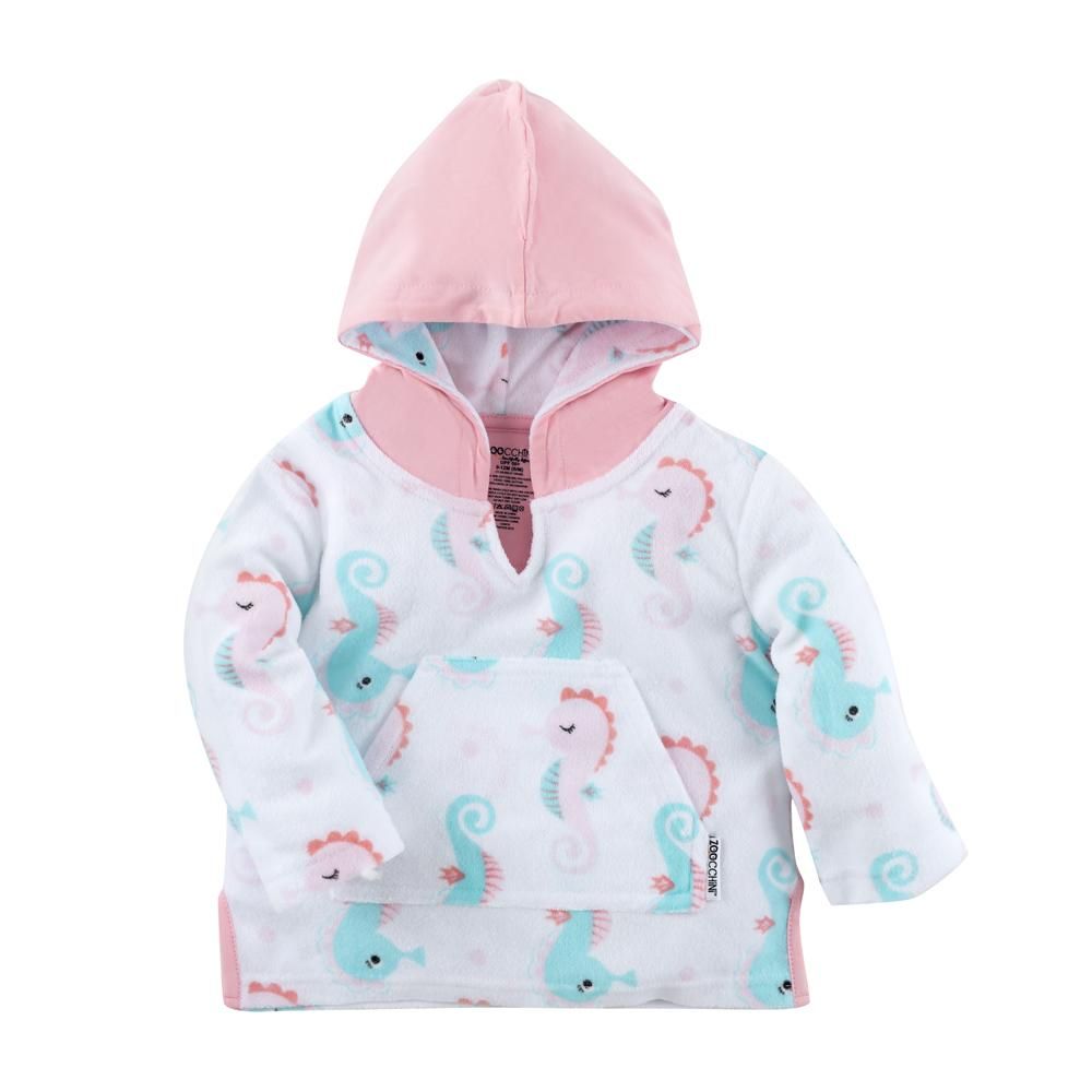 Poncho Baie UPF50 + Zoocchini 0-12 luni Seahorse