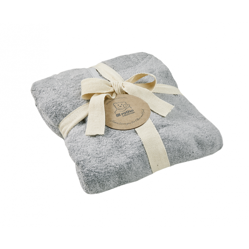 Poncho de baie Rotho Babydesign pentru bebelusi Stone grey - 1 | YEO