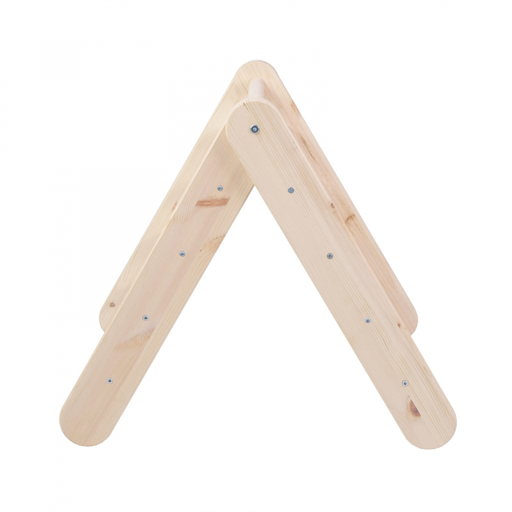 Scara din lemn pentru copii Triunghi de catarare tip Pikler Montessori Natural - 3